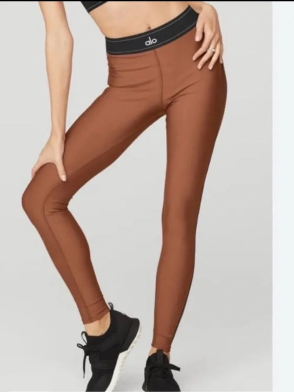 Alo Yoga Airlift Rust Brown High Waisted Leggings XS